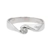 Bague Solitaire Or blanc Diamant