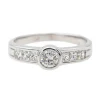 Bague Solitaire Or blanc Diamant