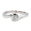 Bague Solitaire Or blanc Diamant