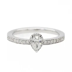 Bague Solitaire Or blanc Diamant
