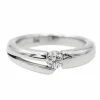 Bague Solitaire Or blanc Diamant