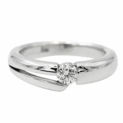 Bague Solitaire Or blanc Diamant