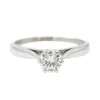 Bague Solitaire Or blanc Diamant