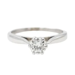 Bague Solitaire Or blanc Diamant