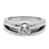 Bague Solitaire Or blanc Diamant