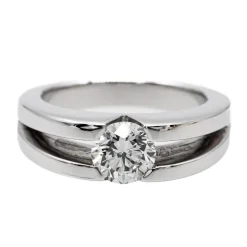 Bague Solitaire Or blanc Diamant