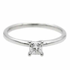 Bague Solitaire Or blanc Diamant