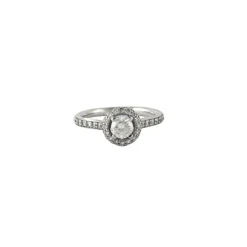 Bague Solitaire Or blanc Diamants