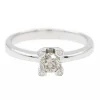 Bague Solitaire Or blanc Diamant