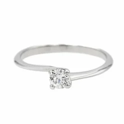 Bague Solitaire Or blanc Diamant