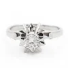 Bague Solitaire Or blanc Diamant