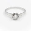 Bague Solitaire Or blanc Diamant