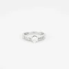 Bague Solitaire or blanc diamant 0,40 ct