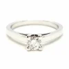 Bague Solitaire Or blanc Diamant