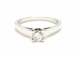 Bague Solitaire Or blanc Diamant