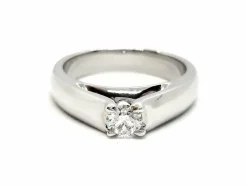 Bague Solitaire Or blanc Diamant