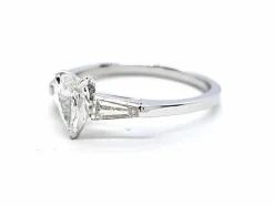 Bague Solitaire Or blanc Diamant