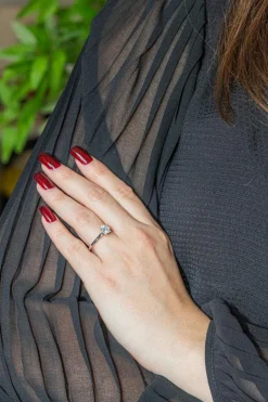 Bague Solitaire Or blanc Diamant