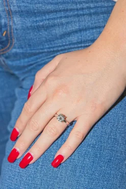 Bague Solitaire Or blanc Diamant