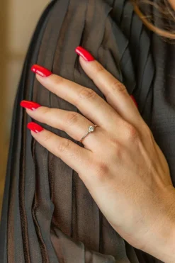 Bague Solitaire Or blanc Diamant