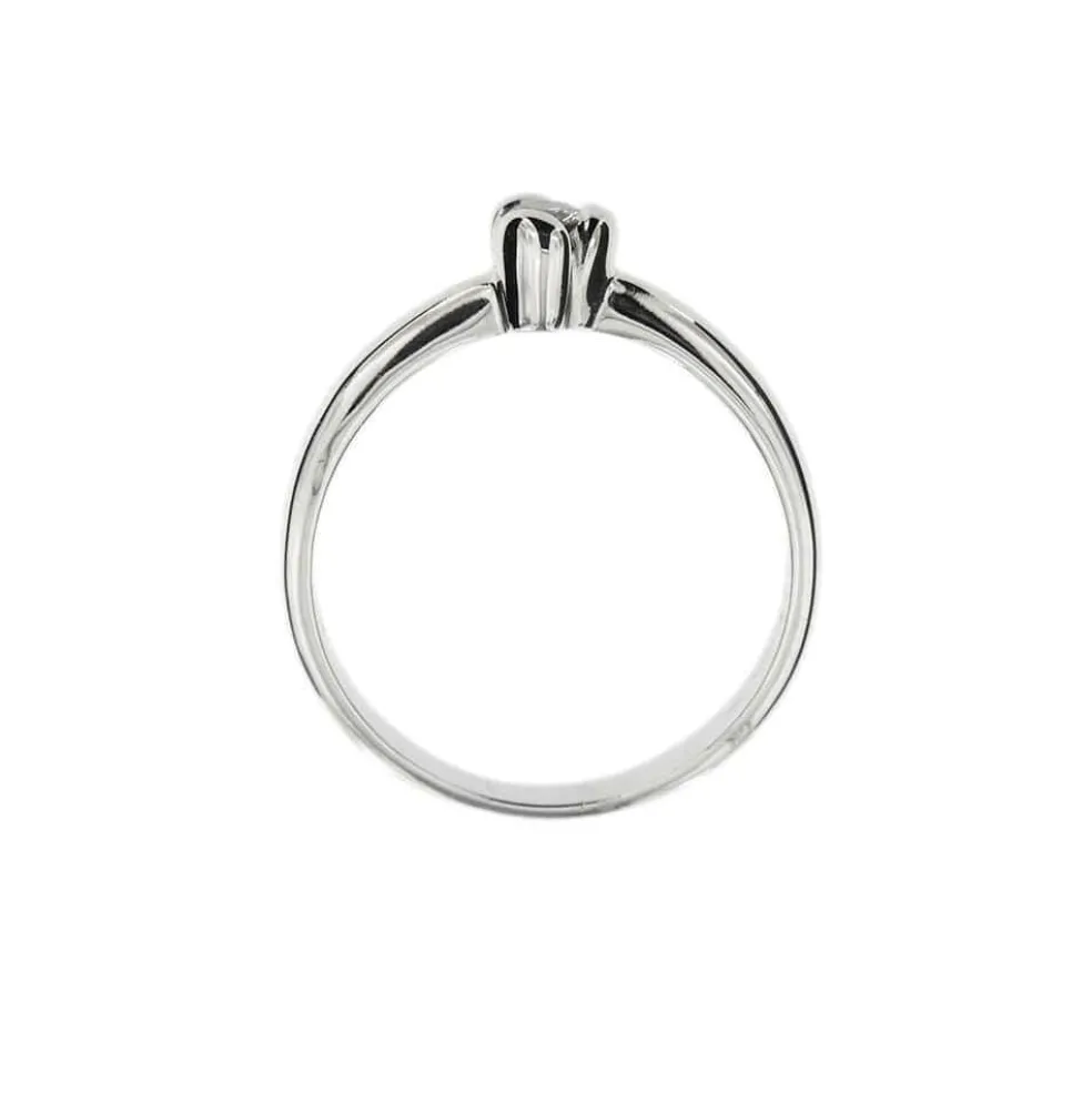 Bague solitaire Or blanc Diamant