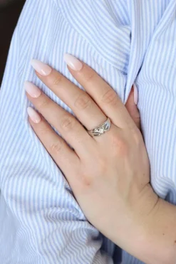 Bague Solitaire Or blanc Diamant