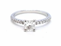 Bague Solitaire Or blanc Diamant