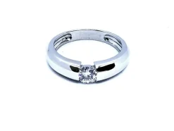 Bague Solitaire Or blanc Diamant