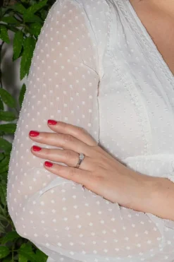 Bague Solitaire Or blanc Diamant