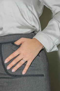 Bague Solitaire Or blanc Diamant