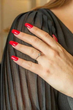 Bague Solitaire Or blanc Diamant