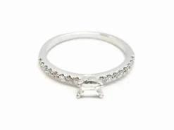 Bague Solitaire Or blanc Diamant
