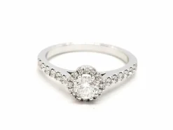 Bague Solitaire Or blanc Diamant