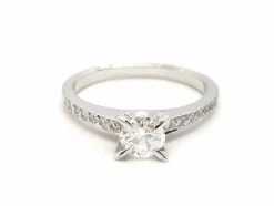 Bague Solitaire Or blanc Diamant