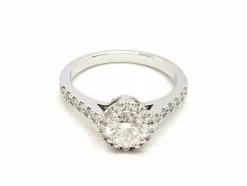 Bague Solitaire Or blanc Diamant