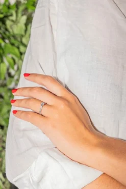 Bague Solitaire Or blanc Diamant