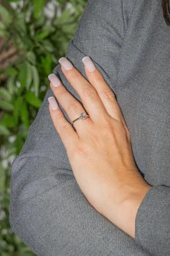 Bague Solitaire Or blanc Diamant