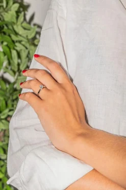 Bague Solitaire Or blanc Diamant