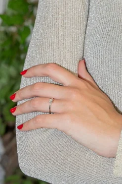 Bague Solitaire Or blanc Diamant