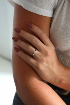 Bague Solitaire Or blanc Diamant