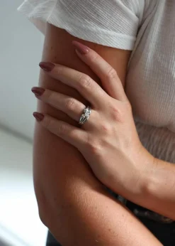 Bague Solitaire Or blanc Diamant