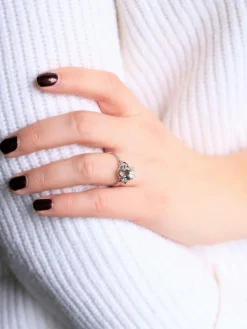 Bague Solitaire Or blanc Diamant