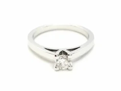 Bague Solitaire Or blanc Diamant
