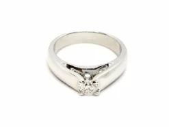 Bague Solitaire Or blanc Diamant