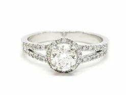 Bague Solitaire Or blanc Diamant