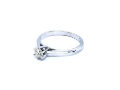 Bague Solitaire Or blanc Diamant