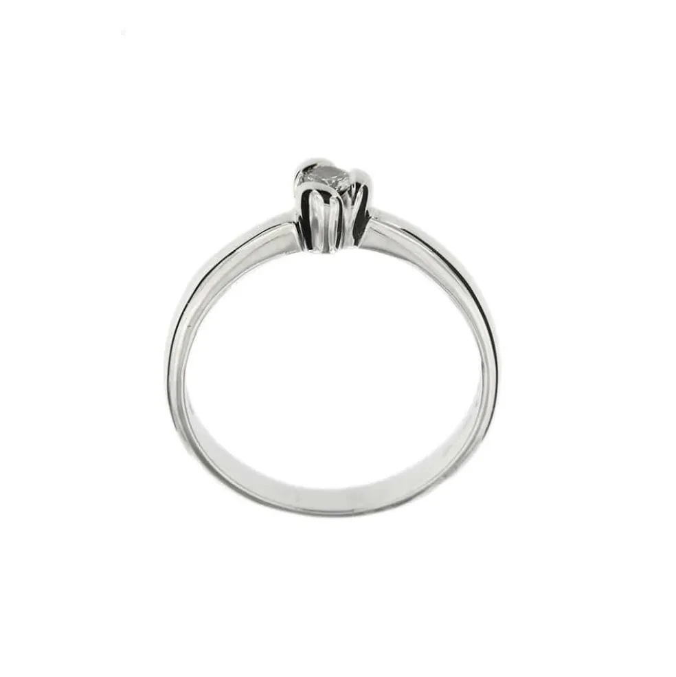 Bague solitaire Or blanc Diamant