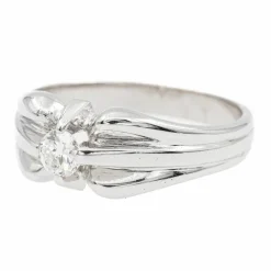 Bague Solitaire Or blanc Diamant