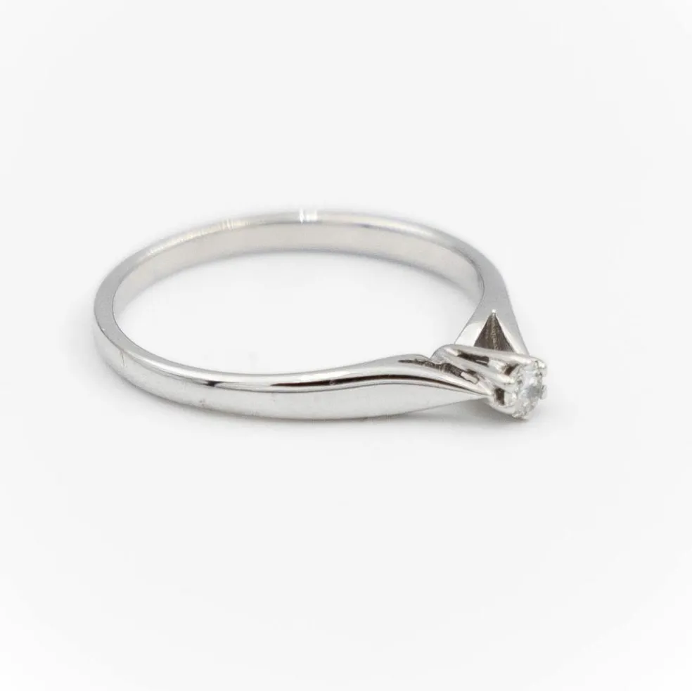 Bague Solitaire Or blanc Diamant