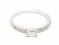 Bague Solitaire Or blanc Diamant